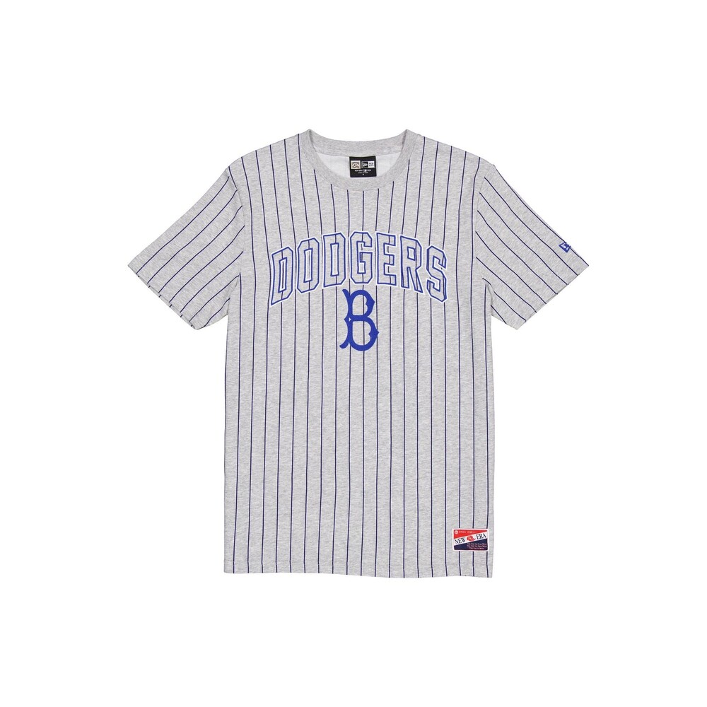 New Era Brooklyn Dodgers Throwback Gray Pinstripe T-Shirt - Size 3XL